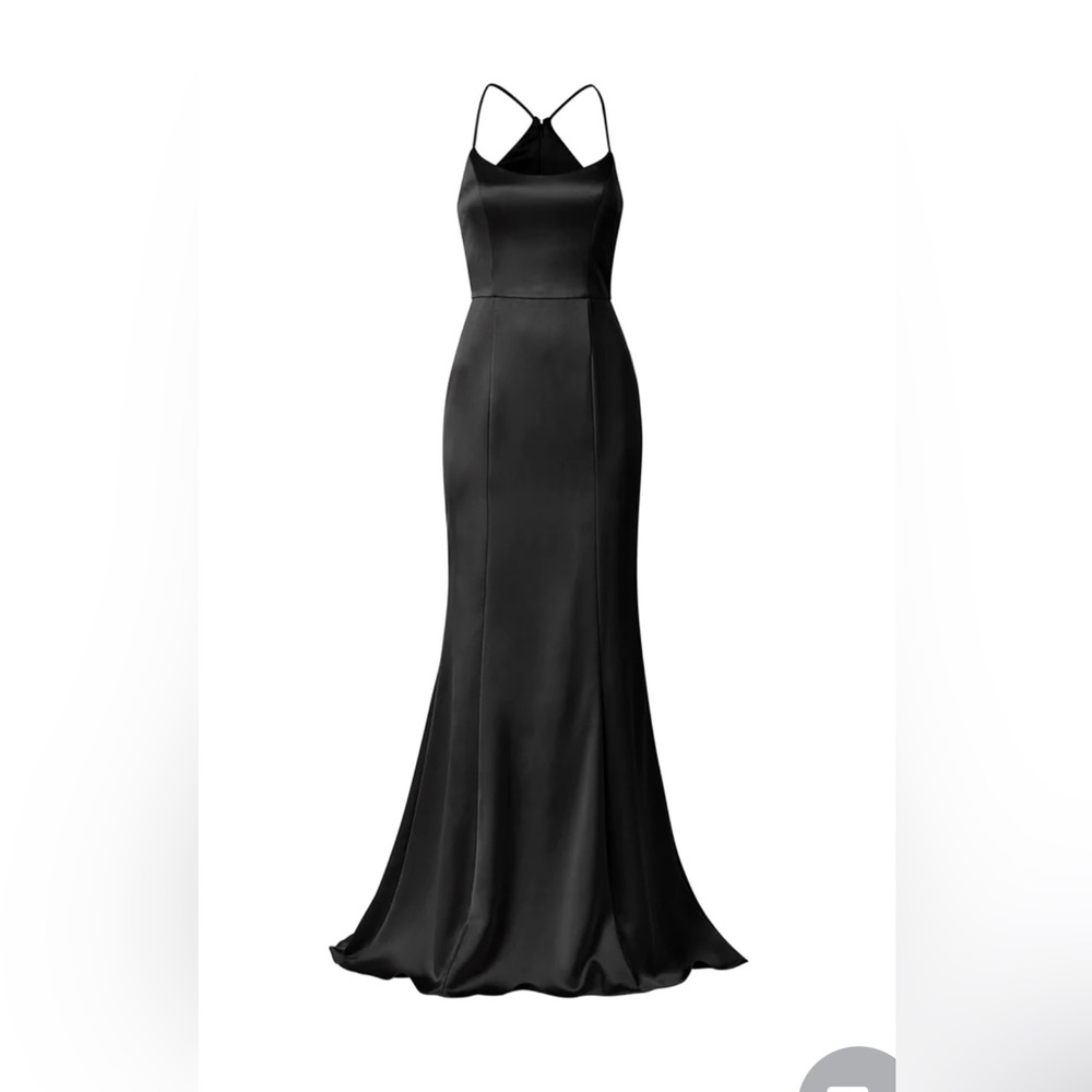 BLACK Amsale Everly Bridesmaids Dress